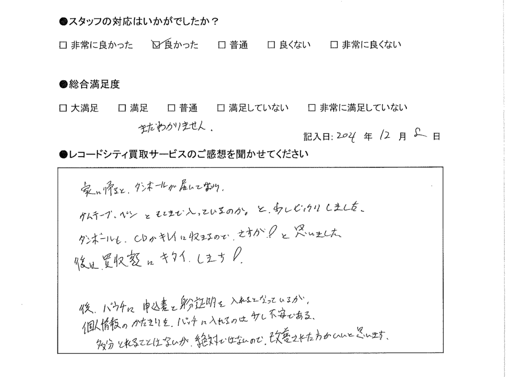 買取アンケート｜2021年12月