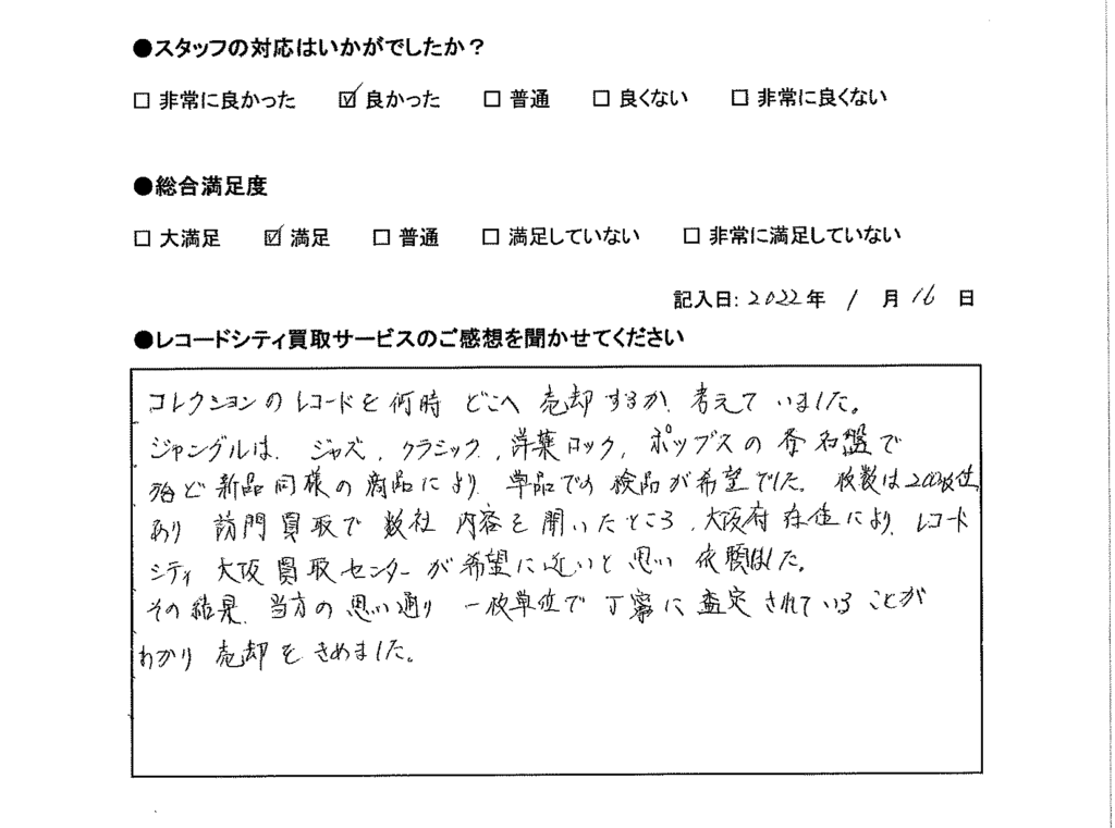 買取アンケート｜2022年1月