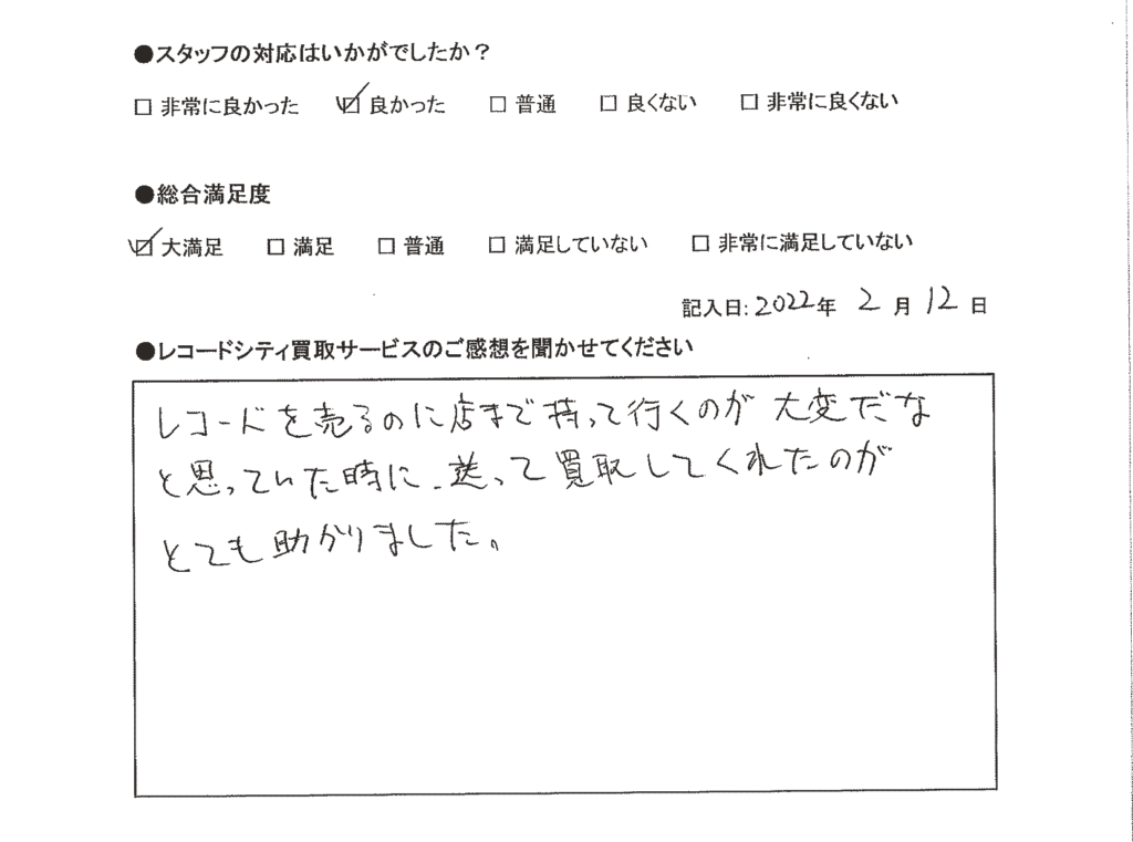 買取アンケート｜2022年1月