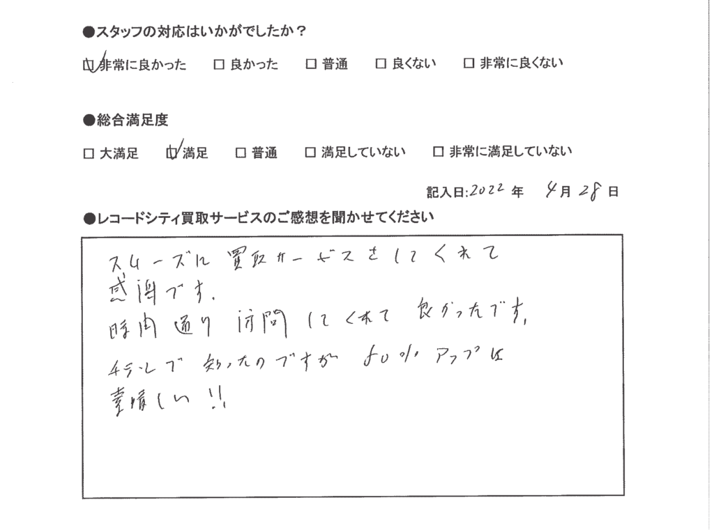 買取アンケート｜2022年4月