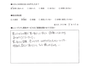 買取アンケート｜2022年4月