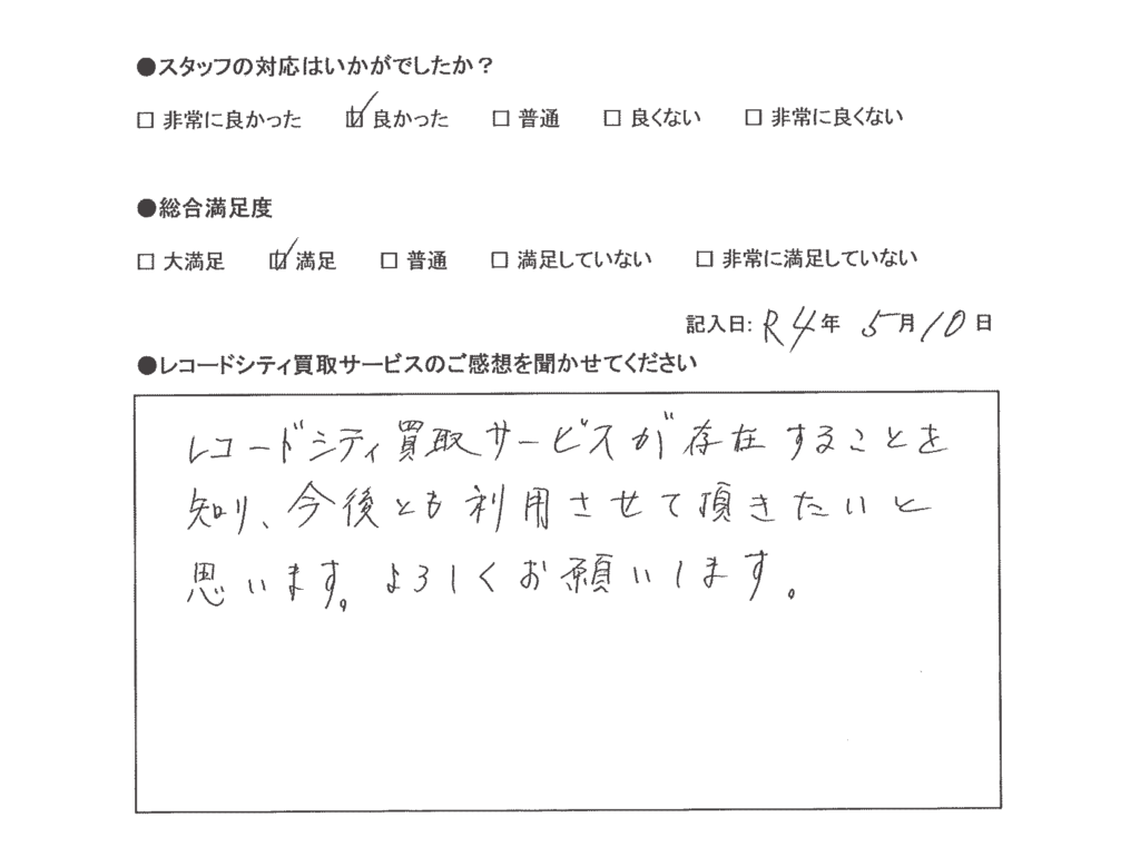 買取アンケート｜2022年５月