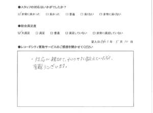 買取アンケート｜2022年５月