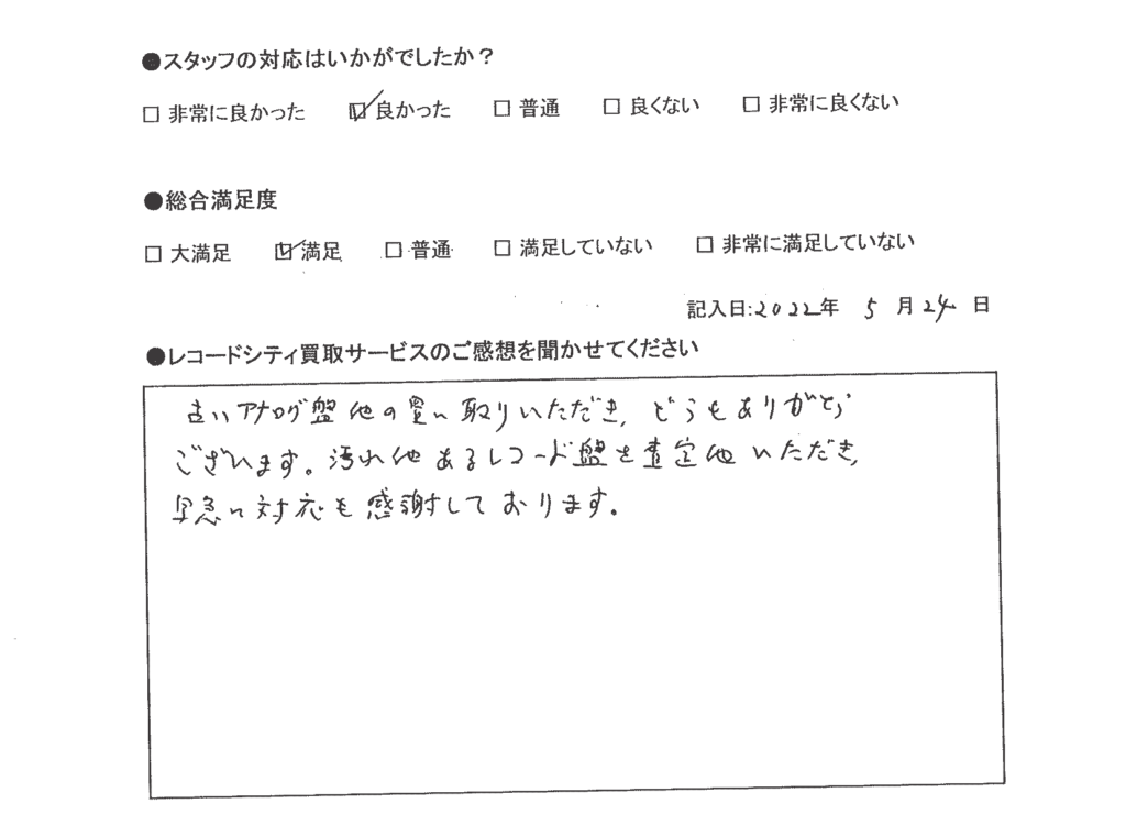 買取アンケート｜2022年５月