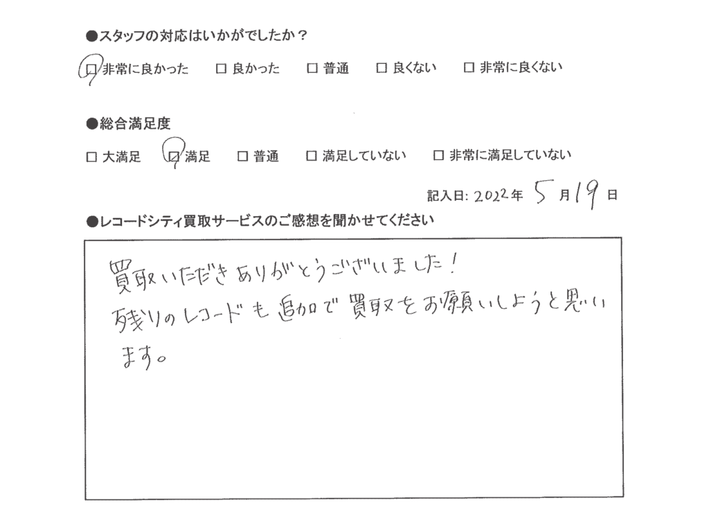 買取アンケート｜2022年５月