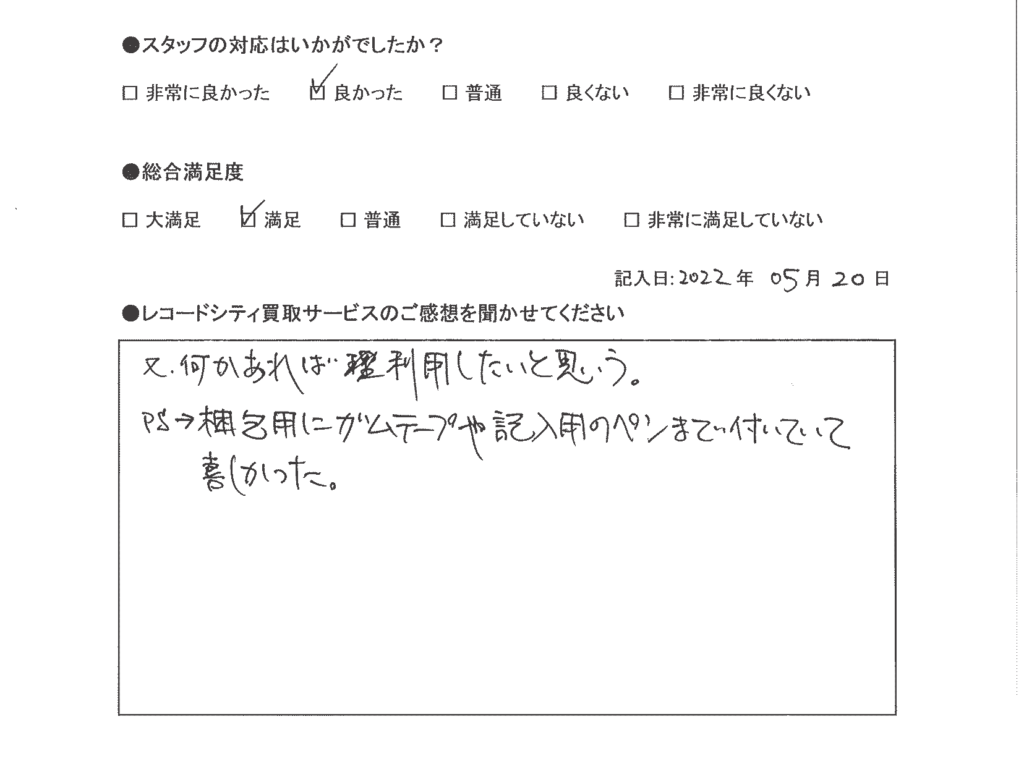 買取アンケート｜2022年５月