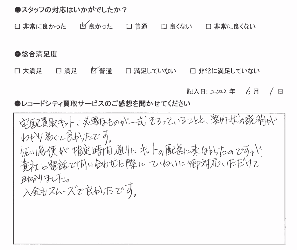 買取アンケート｜2022年６月