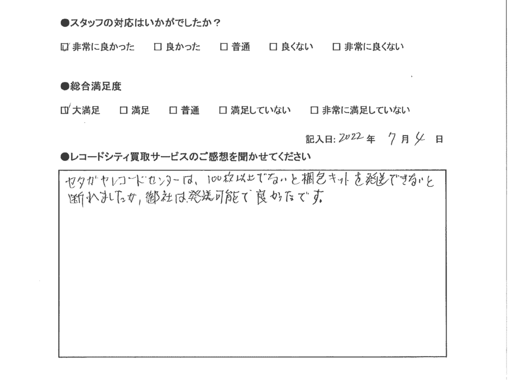 買取アンケート｜2022年7月