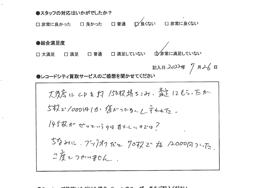 買取アンケート｜2022年8月