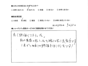 買取アンケート｜2022年10月