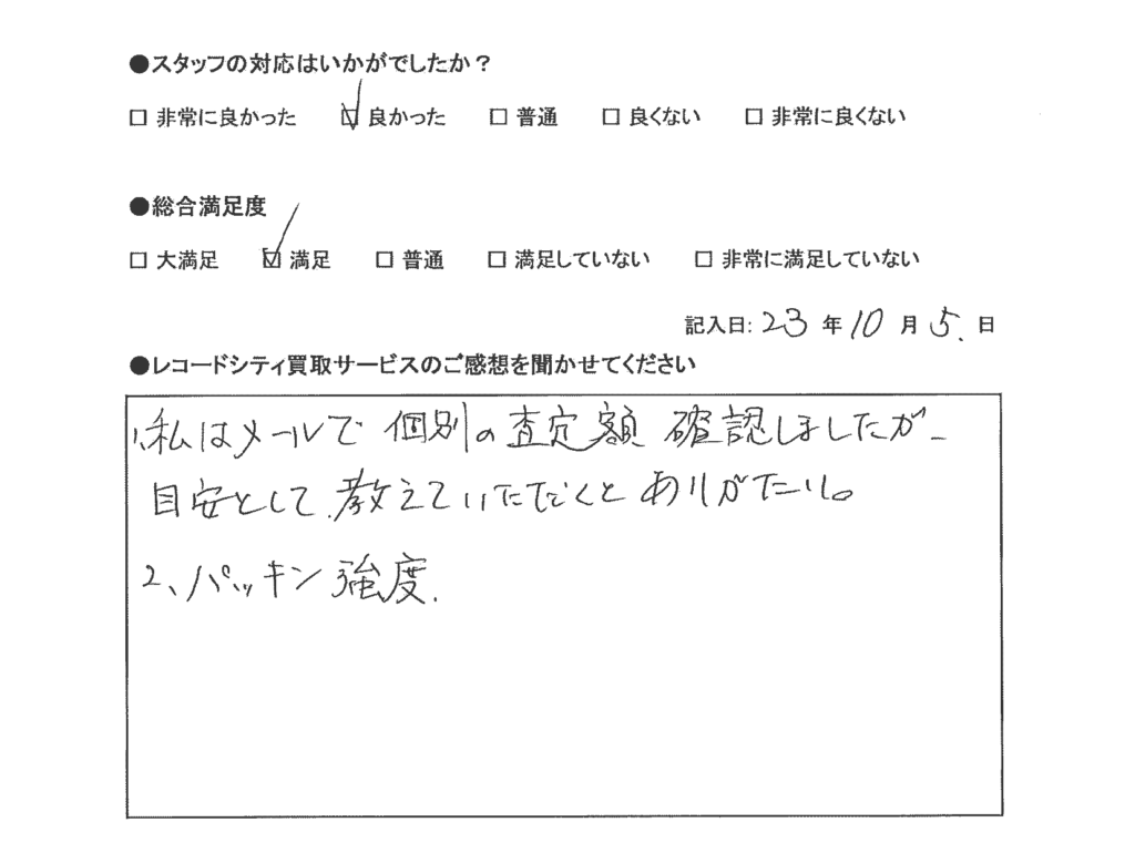 買取アンケート｜2022年10月