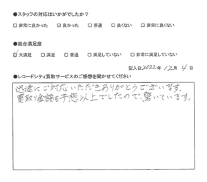 買取アンケート｜2022年12月