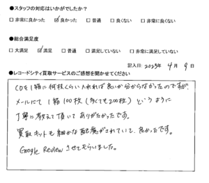 買取アンケート｜2023年4月