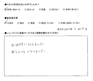 買取アンケート｜2023年3月