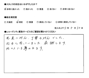 買取アンケート｜2023年5月