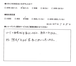 買取アンケート｜2023年7月