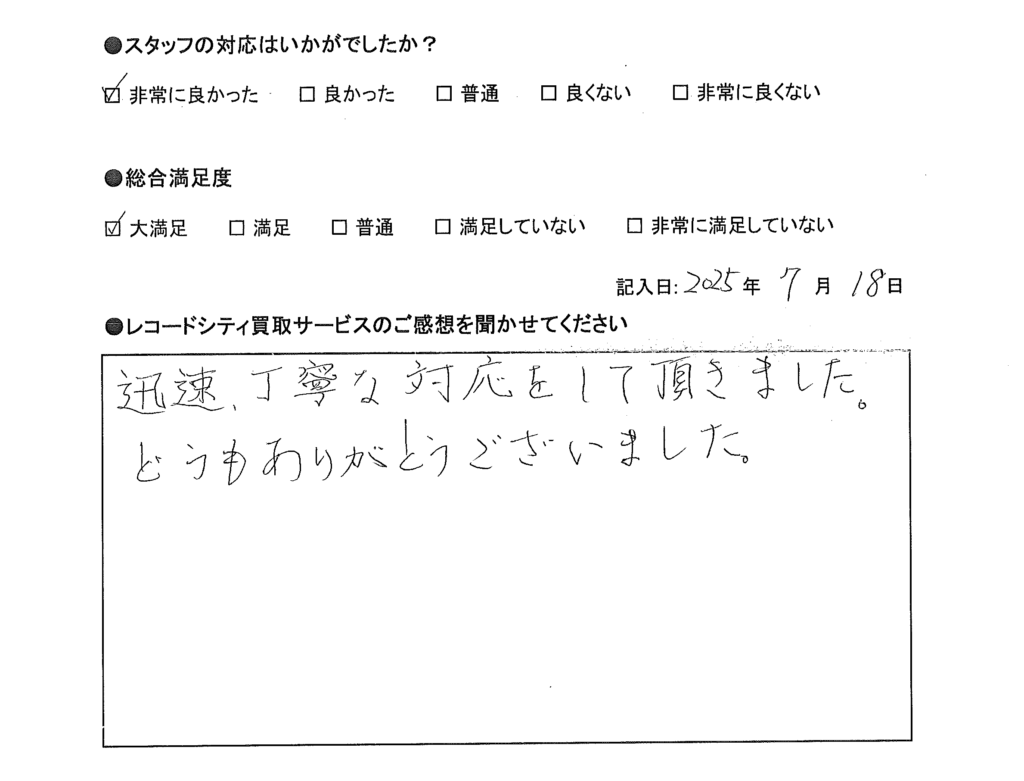 買取アンケート｜2025年7月