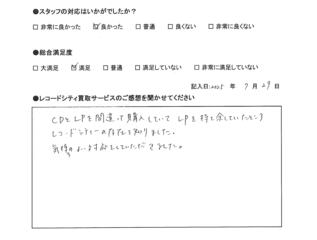 買取アンケート｜2025年7月