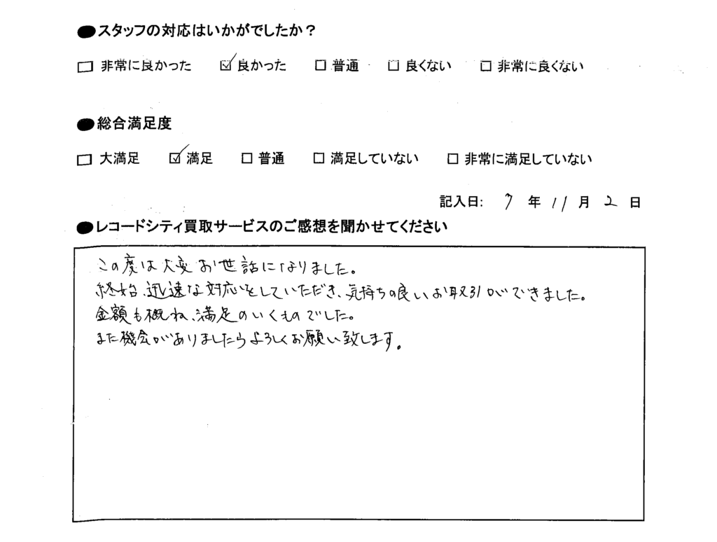 買取アンケート｜2025年11月