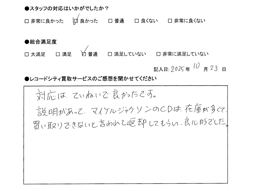 買取アンケート｜2025年10月