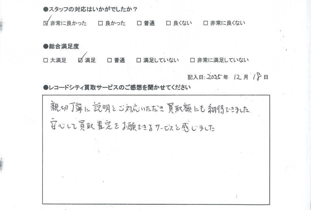 買取アンケート｜2025年12月