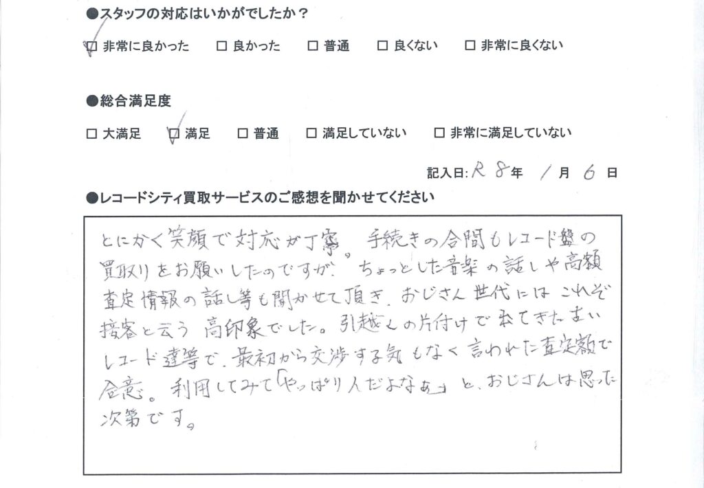 買取アンケート｜2025年1月