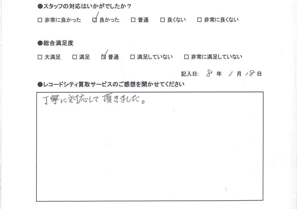 買取アンケート｜2025年1月