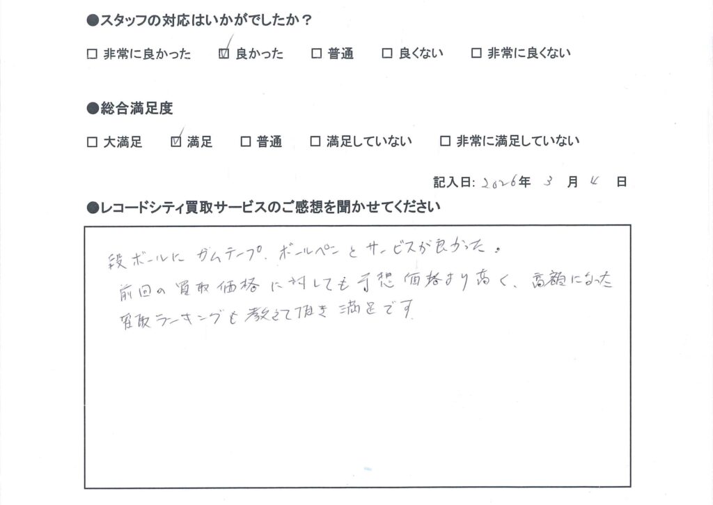 買取アンケート｜2025年3月