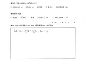 買取アンケート　2026年5月