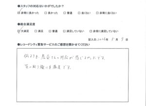 買取アンケート　2026年5月