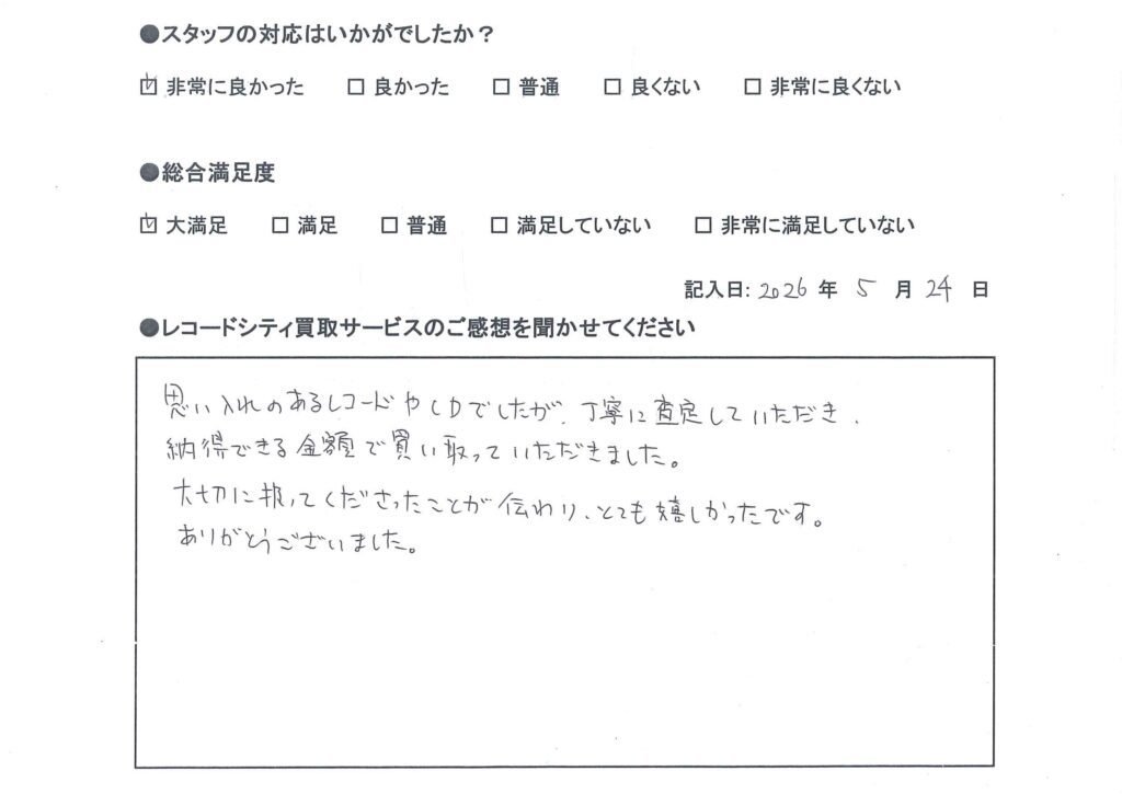 買取アンケート　2026年5月