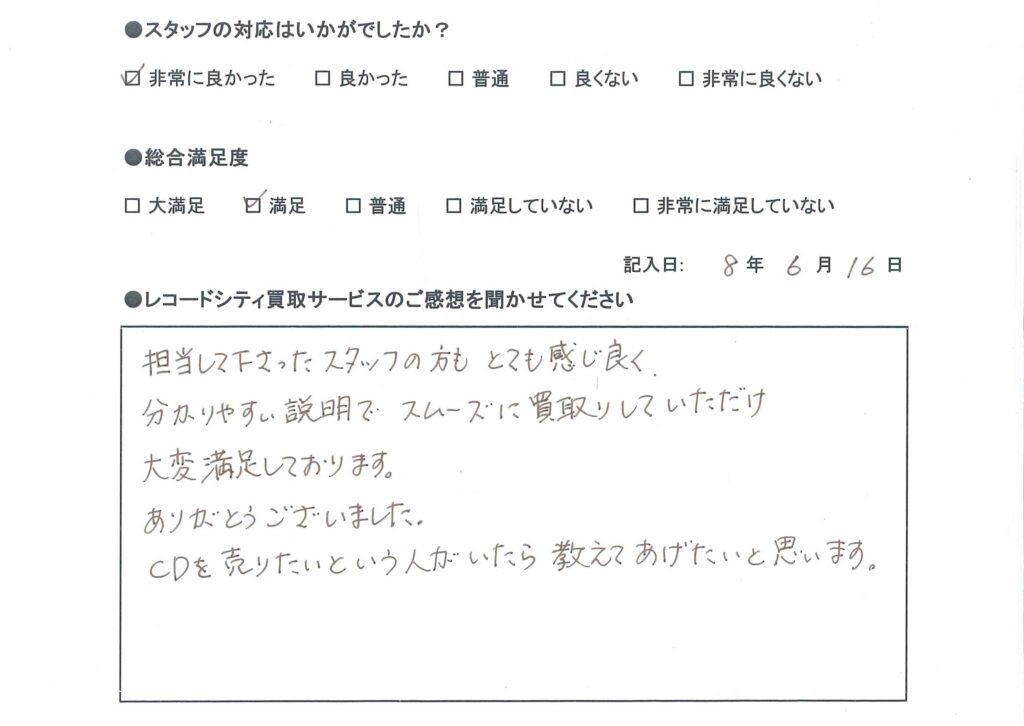 買取アンケート　2026年6月